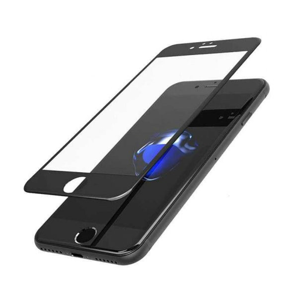 Apple iPhone 8 Plus 5D 3D Kavisli Kırılmaz Cam Tam Kaplama Ekran