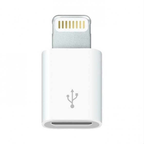 Apple iPhone Micro Usb Çevirici Dönüştürücü Adaptör 8 Pin Data Ka