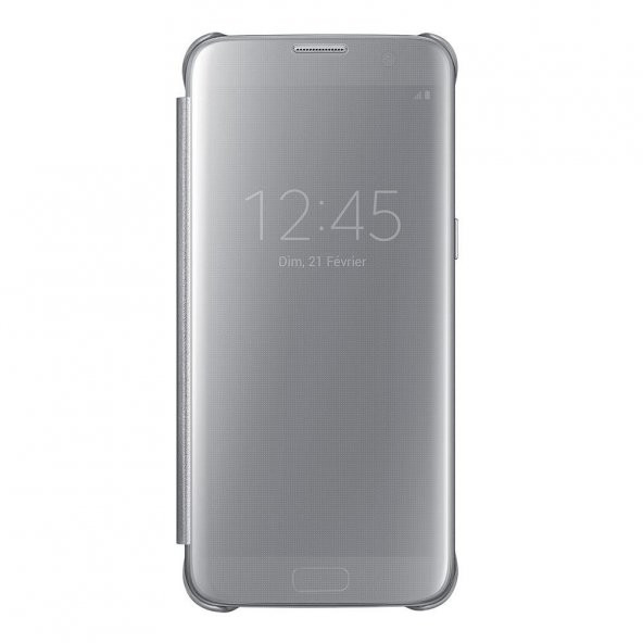 Samsung S7 Edge Clear View Cover Fonksiyonel Kılıf EF-ZG935 GRİ