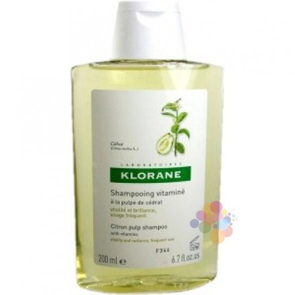 Klorane Cedrat Turunçgiller Ekstresi İçeren Mat & Cansız Saçlar için Şampuan 200 ml