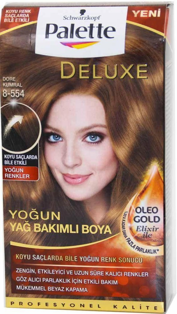 PALETTE DELUXE SAÇ BOYASI 50 ML 8/554 DORE KUMRAL