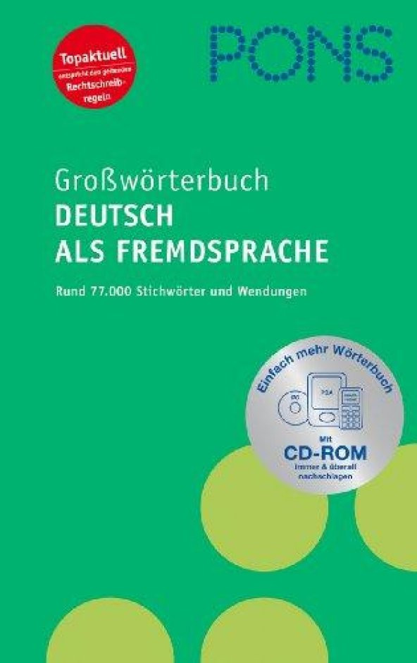 PONS Großwörterbuch Deutsch als Fremdsprache mit CD-ROM (Deutsch)
