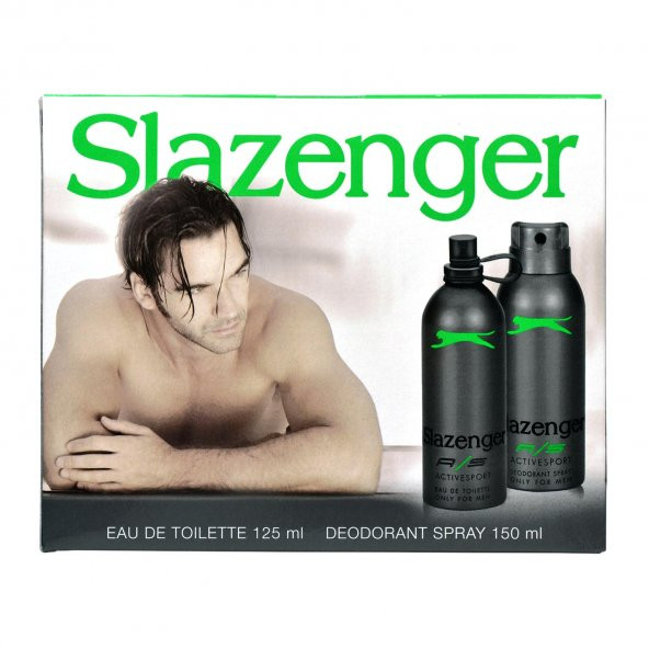 Slazenger Active Sport Yeşil Kofre Hediye Seti Edt Parfüm Deo