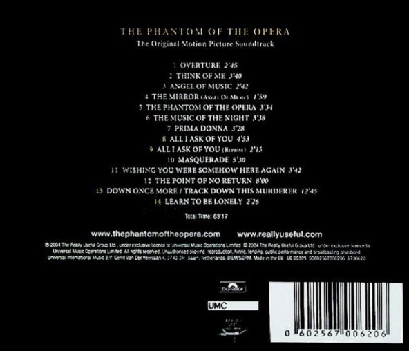 THE PHANTOM OF THE OPERA - VARIOUS ARTISTS (CD) - 2