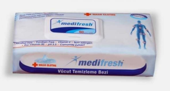Medifresh Vücut Temizleme Bezi 50 lık Paket