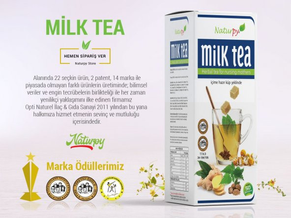 Naturpy milk tea emziren anneler için bitkisel çay