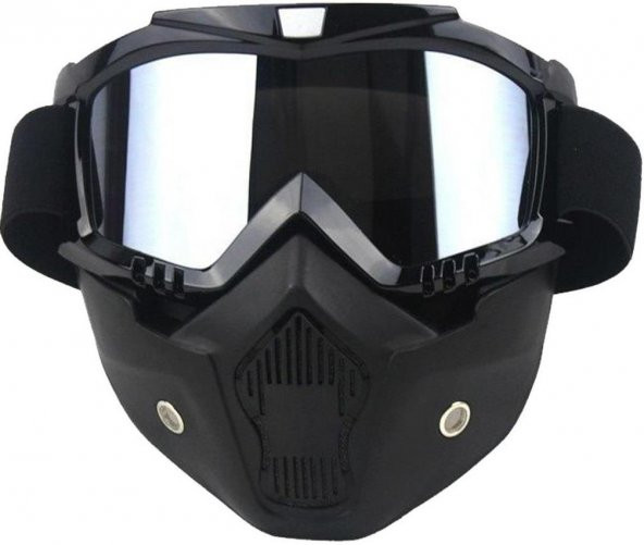 Sway Predator Yarım Açık Jet Maske Mat Siyah Motor Kask Maske