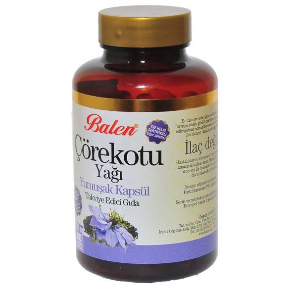 Balen Çörek Otu Yağı 1380 Mg Yumuşak 80 Kapsül - 6