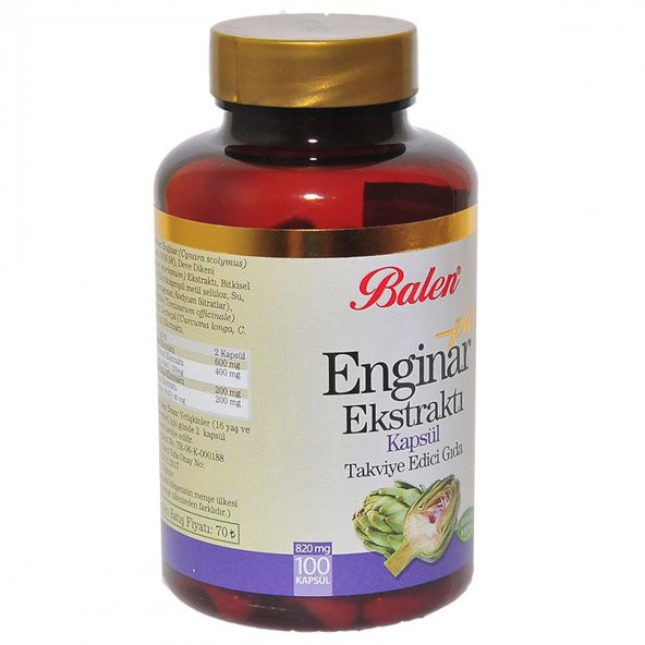 Balen Enginar Ekstraktı Plus+ 100 Kapsül - 5