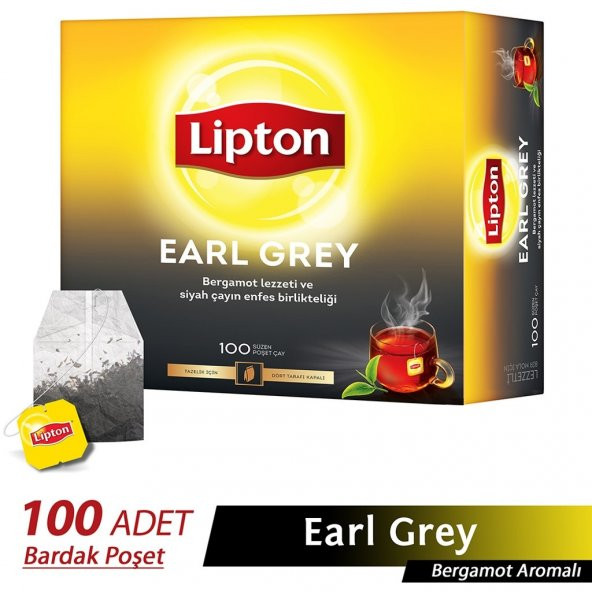 Lipton Earl Grey Bardak Poşet Çay 100lü 200 Gr