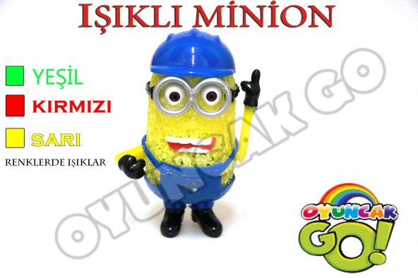 Oyuncak Minions Oyuncak Fiğürü Işıklı Gece Lambalı Minions Fiğür