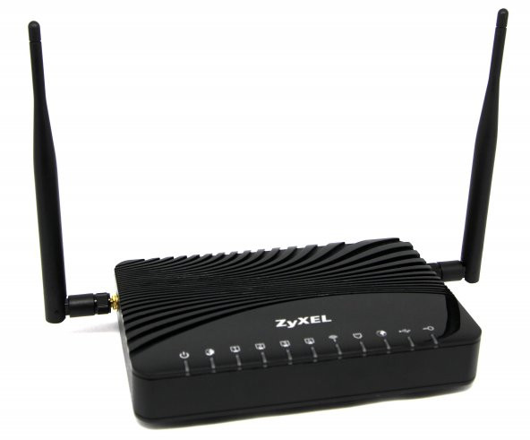 Zyxel VMG3312-B10A v2 300Mbps Kablosuz 4-Port 2x5dBi 2xIPSec VPN 1xUSB WPS Gigabit EWAN Fiber Destekli VDSL2/ADSL2+ Modem/Router - 2
