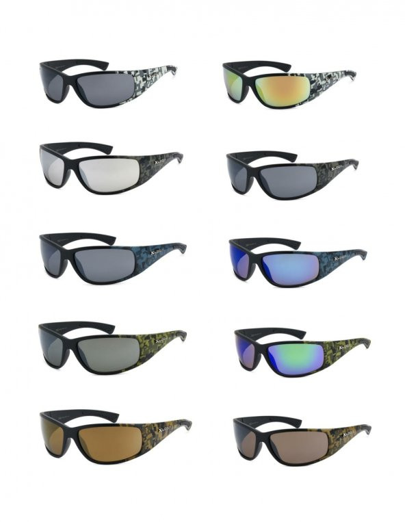 Amerikadan İthal Orjinal Xloop Kamuflaj Spor Güneş Gözlüğü - 3