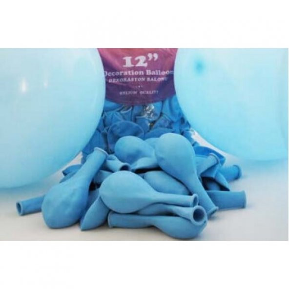12 inç Açık Mavi Dış Mekan Dekorasyon Balonu