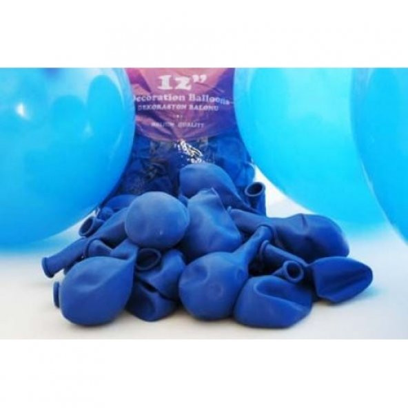 12 inç Koyu Mavi Dış Mekan Dekorasyon Balonu