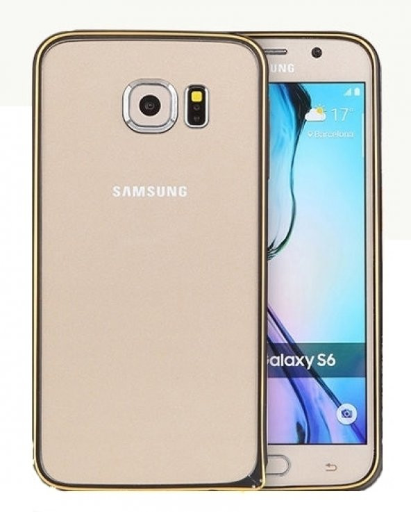 TotuDesing Samsung Galaxy S6 Alüminyum Çerçeve Black/Gold