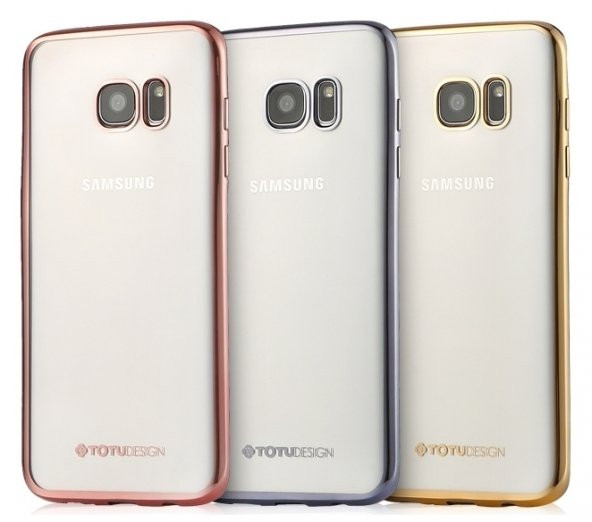 TotuDesing Samsung Galaxy S6 Metalik Kenarlı Silikon Kılıf