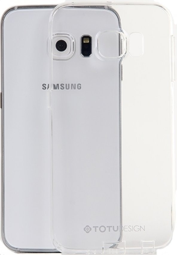 Totu Design Samsung Galaxy S6 edge Şeffaf Silikon Kılıf Samsung