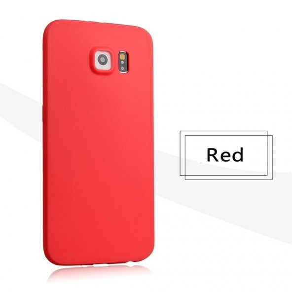 Samsung Galaxy S6 Kırmızı Renkli Silikon Kılıf