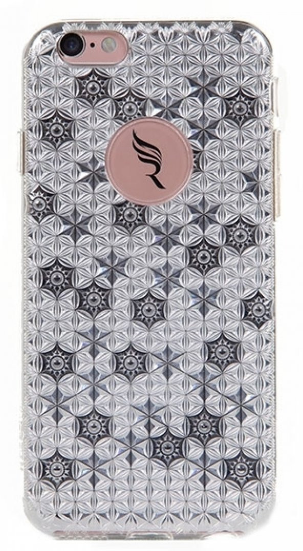 Totu iPhone 6 / 6s Özel Tasarım Desenli Silikon Kılıf - Silver