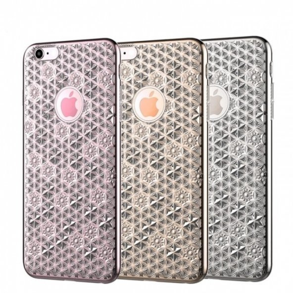 Totu Design Reform iPhone 6 / 6S 3D Çiçekli Lüks Silikon Kılıf
