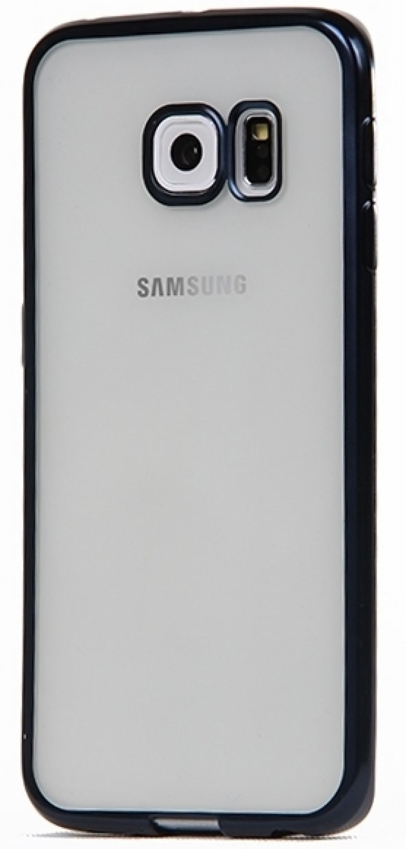 Samsung Galaxy S6 Edge Lacivert Kenarlı Kılıf