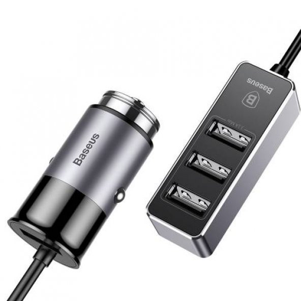 Baseus Enjoy Together Araç içi Çakmaklık USB Çoklayıcı Araç Şarjı Quick Charge 5.5A