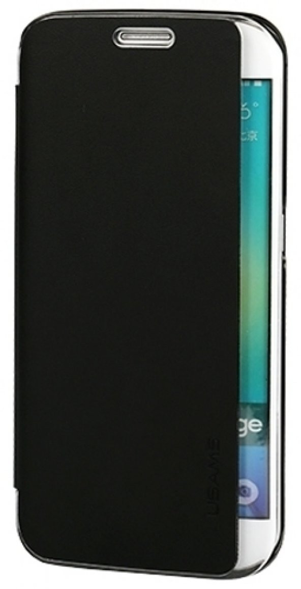 Samsung S6 Edge Kenar Pencereli Kılıf -Siyah