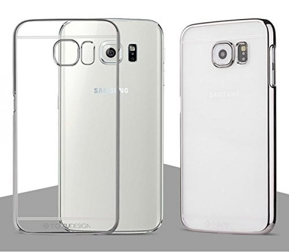 TotuDesing Samsung S6 Metalik Silver Kılıf