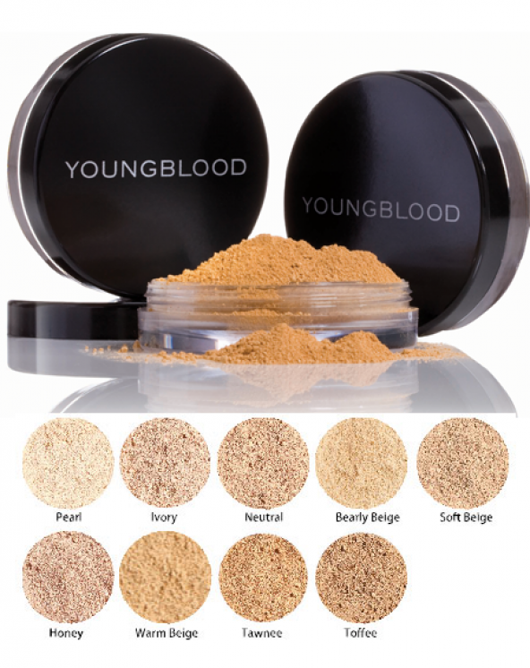 YOUNGBLOOD LOOSE MINERAL FOUNDATIONS TOZ MINERAL FONDOTEN TOFFE