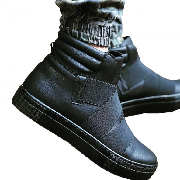 Chekich - Erkek Günlük Spor Kışlık Bot Ayakkabı - Siyah