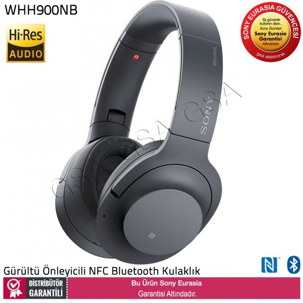 Sony WHH900N Gürültü Önleyicili NFC Bluetooth Hi-res Kulaklık