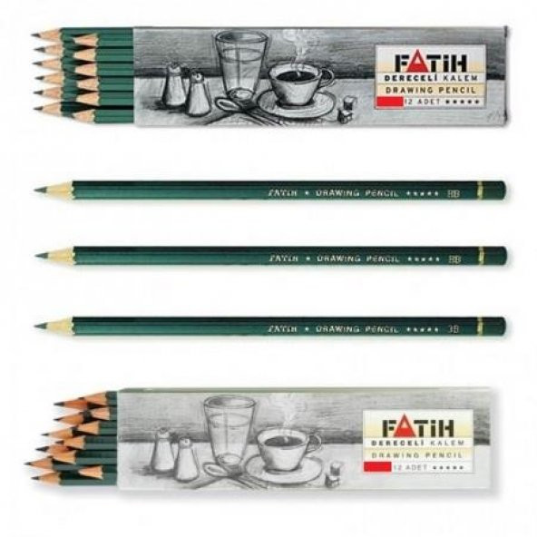 Fatih Dereceli Kalem Drawing Pencils 12 Adet 17 Kalınlık Seçme