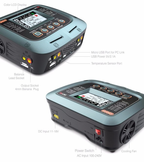 Skyrc Q200 Quattro Tam Professyonel Li-Po Ni-Cd Şarj Aleti +(ÜCRETSİZ KARGO)+(FATURA)+(GARANTİ) - Resim 4