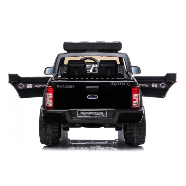 Lisanlı 24Volt Ford Akülü Araba Ford Ranger Raptor Pikap Çift Akü 4 Motorlu 2 Kişilik Tablet Ekran Metalik Siyah - 2