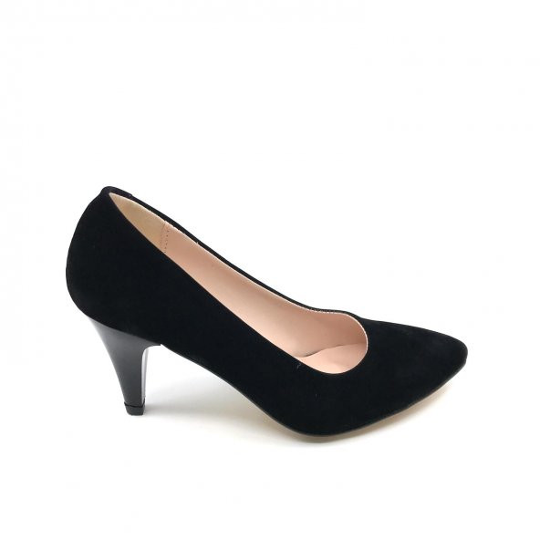 bella stiletto kısa topuk bayan ayakkabı 00504