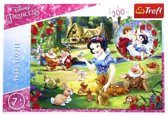 Trefl 200 Parça Pamuk Prenses ve Yedi Cüceler Puzzle
