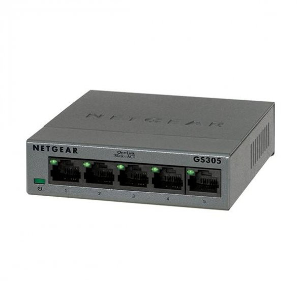 NetGear GS305-100PES 5 Portlu 10/100/1000 ProSafe Gigabit Tak-Çal