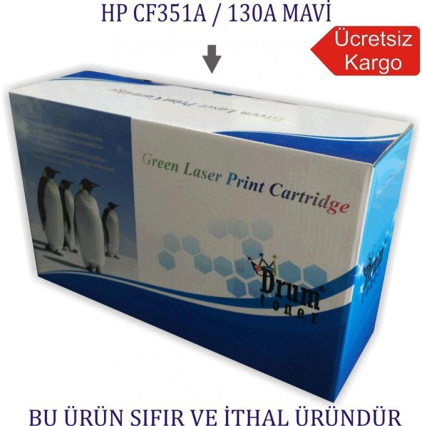 HP CF351A / 130A (M176 / 177) MAVİ MUADİL TONER