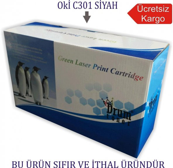 OKİ C301 SİYAH MUADİL TONER