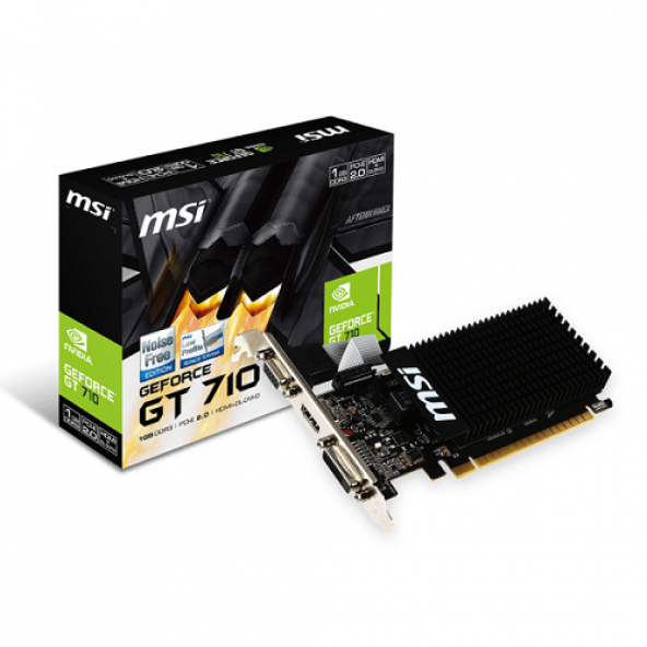 MSI GT 710 1GD3H LP 1GB DDR3 64Bit DVI/HDMI/VGA - 1