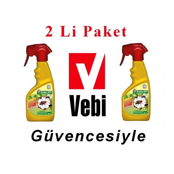 Rutubet Böceği İlacı Draker RTU 400 mL Kokusuz 2 Li Paket