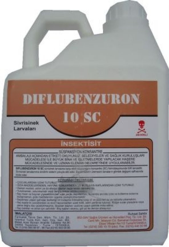 Diflubenzuron 10 SC ( 5 LT ) Karasinek Sivrisinek Larvasit İlacı