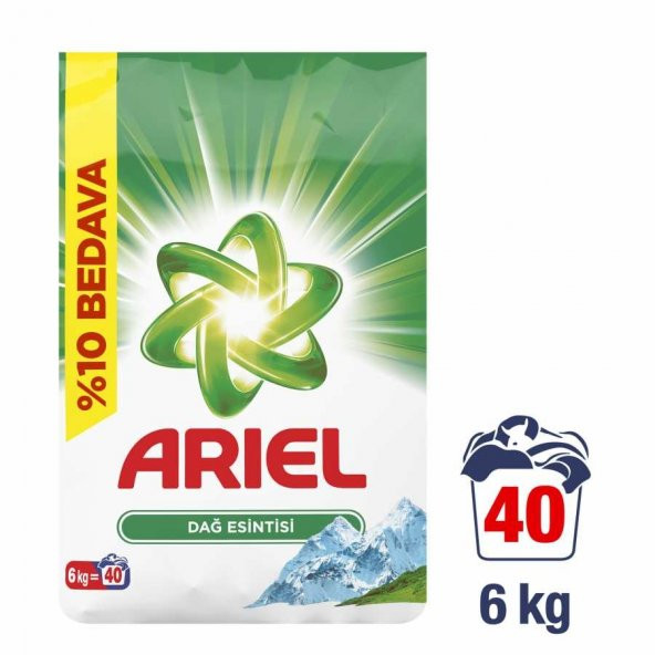 Ariel Toz Çamaşır Deterjanı Dağ Esintisi 6 KG