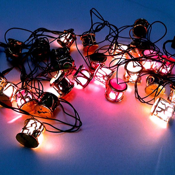 91289-6 YILBAŞI ÇAM AĞACI SÜSLEME IŞIKLARI FENER ŞEKİLLİ (ALTIN) - 2