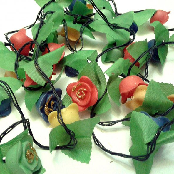 91289-3 YILBAŞI ÇAM AĞACI SÜSLEME IŞIKLARI GÜL ŞEKİLLİ - 3