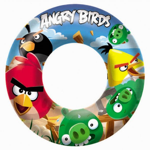 Bestway 96102 Angry Birds Lisanslı Simit 56 cm