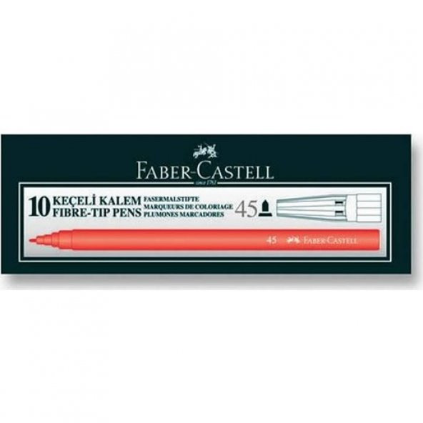 Faber-Castell Keçeli Kalemi Kırmızı 10 lu