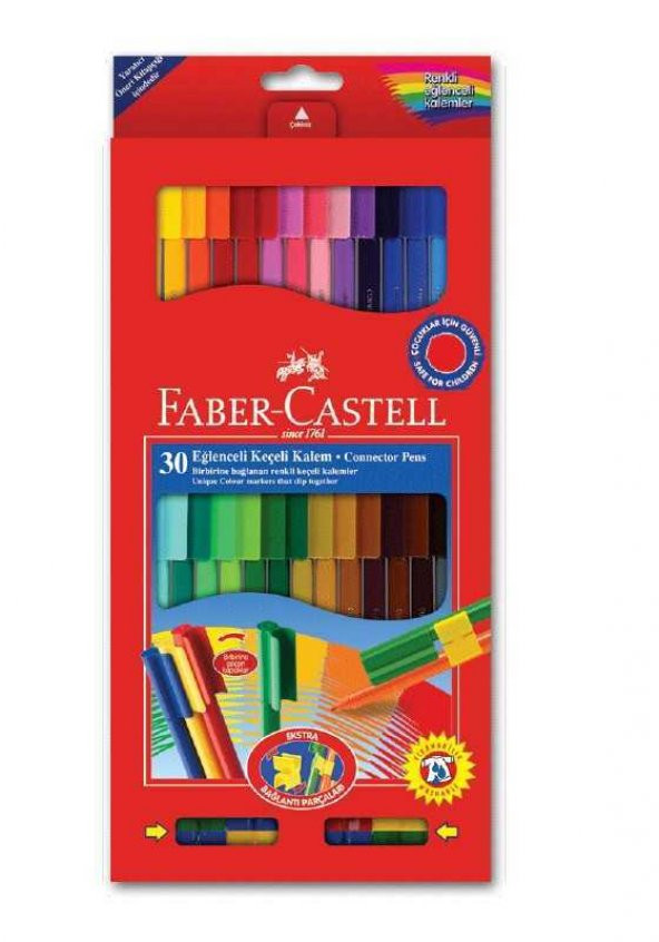 Faber-Castell Eğlenceli Keçeli Kalem, 30lu
