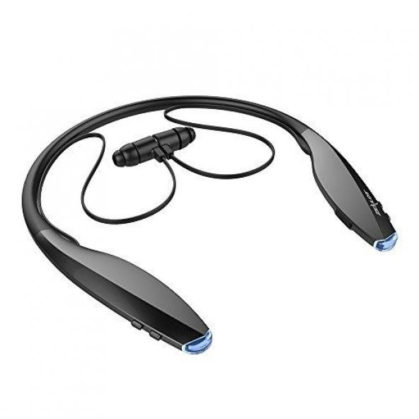 Zealot H7 Mayetik Mıknatıslı Ense Tipi Mikrofonlu Bluetooth Kulaklık Çift Telefon Destekli